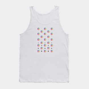 Rainbow Rose and Dots Tank Top